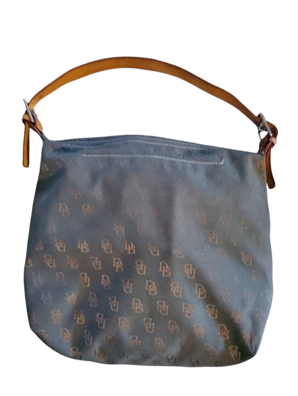 Dooney & Bourke Green Tan Signature Monogram Shoulder Bag
